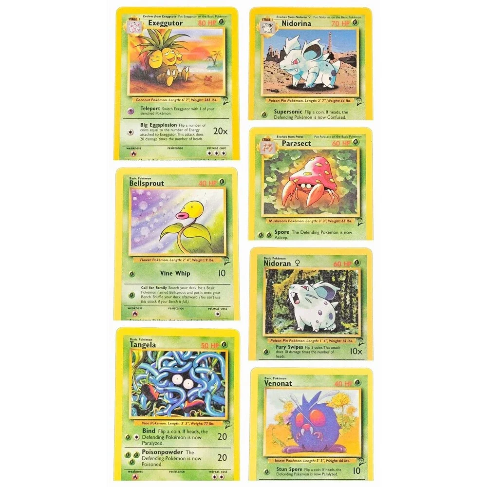 Pokémon Cards Lot TCG Base Set 2 Wizards 2000 28 of 130 No Duplicates